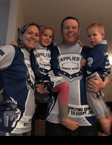 Applied Power Wash Family - A happy family representing the team at Applied Power Wash, dedicated to providing quality services.